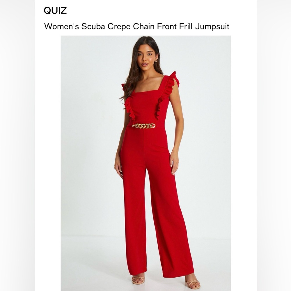 Quiz Red Jumpsuit